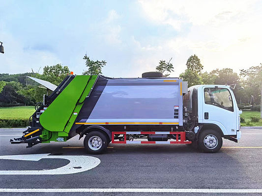 ISUZU ชาซี 10m3 เครื่องบดขยะ รถขยะ รถเก็บขยะ รถขยะ 8 ตัน