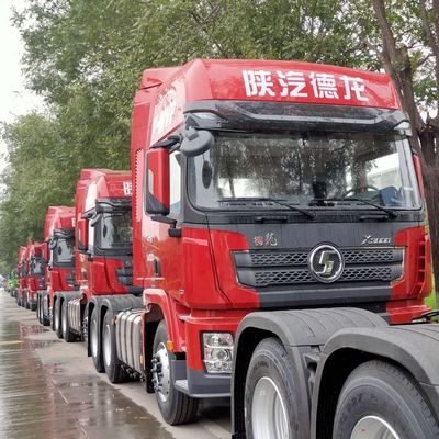 Shacman Sinotruck ดอนเฟง เทรคเตอร์ รถบรรทุก หัวรถยนต์ รถบรรทุก ยูโร 3 385HP 6X4
