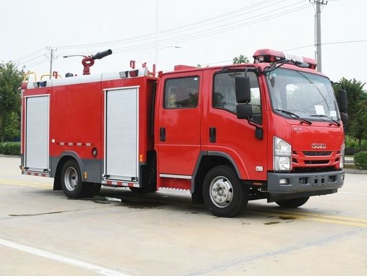 ISUZU 4X2 700P รถบรรทุกดับเพลิง รถบรรทุกช่วยเหลือไฟขนาดเล็ก 4cbm 5cbm