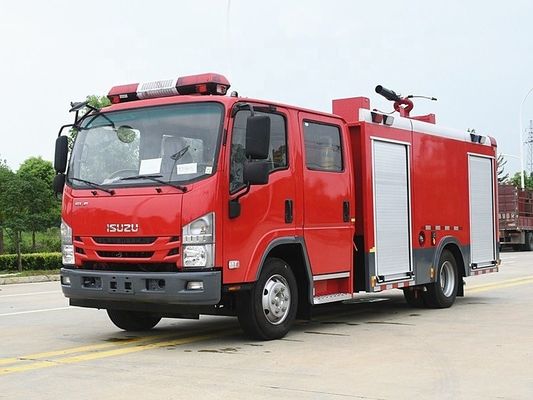 ISUZU 4X2 700P รถบรรทุกดับเพลิง รถบรรทุกช่วยเหลือไฟขนาดเล็ก 4cbm 5cbm