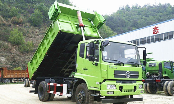 Dongfeng 10 Ton RHD 4X2 Tipper Truck สําหรับขนส่งสินค้า พร้อมเครื่องยนต์แบบ B17033 และมาตรฐานการปล่อยระดับยูโร 2