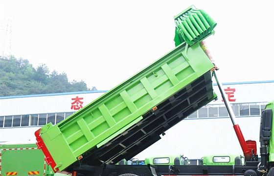 Dongfeng 10 Ton RHD 4X2 Tipper Truck สําหรับขนส่งสินค้า พร้อมเครื่องยนต์แบบ B17033 และมาตรฐานการปล่อยระดับยูโร 2